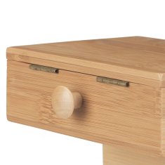 Northix Majhna bambusova škatla za šivanje organizator