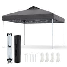 Northix Pop up paviljon 3x3 m vodoodporen UV50 siva nastavljiv