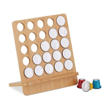 Northix Držalo za Nespresso kapsule 25 kapsul bambus organizator