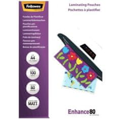 Fellowes Folija za laminiranje A4, 2x80 mikrometrov, mat, 100 kosov