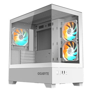 Gigabyte C201 PANORAMIC ICE računalniško ohišje, ATX, RGB, belo (GB-C201PI)