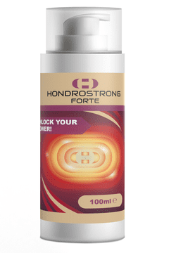 HONDROSTRONG FORTE Krema – 100ml visoko dozirana – S hialuronom in izvlečkom jantarja – Originalna švicarska receptura – Intenzivna nega – 1 kos
