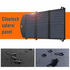 Choetech solarni panel 19W USB TipA potovalni SC001