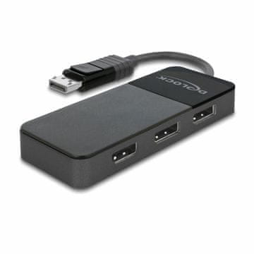 Delock množilnik DisplayPort 3x1 4K MST 87737