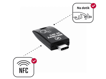 Nitrokey Nitrokey 3C NFC varnostni ključ, USB-C (NK3CN)