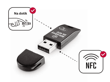 Nitrokey Nitrokey 3A NFC varnostni ključ, USB-A (NK3AN)