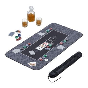 Northix Podloga za poker 120x60 cm gladka igralna površina