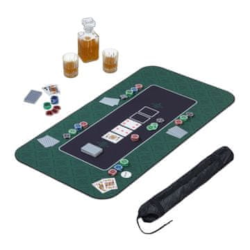 Northix Podloga za poker 120x60 cm gladka površina trpežna