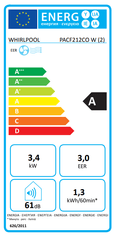 Whirlpool PACF212CO W prenosna klimatska naprava - rabljeno