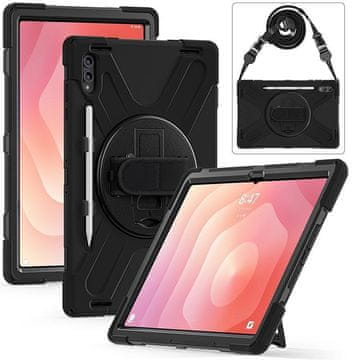 eSTUFF Tab S11 Ultra AUSTIN črn Robusten ovitek, brez stekla