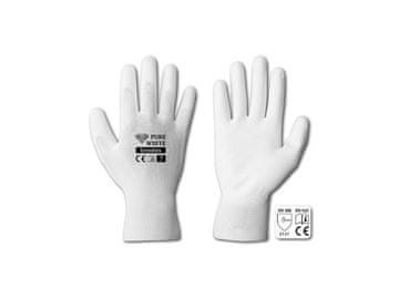 Bradas Zaščitne rokavice 11" poliuretanske PURE WHITE BR-RWPWH11