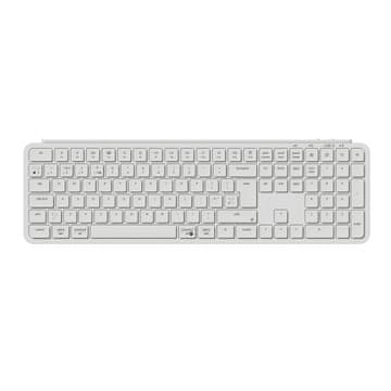 Keychron B6 Pro Ultra-tanka brezžična tipkovnica, 2.4GHz/BT/USB-C, 1200h Baterija, bela (B6P-K8-UK)
