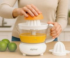 Alpina električni ožemalnik citrusov, 25 W, 700 ml, 2 nastavka, bel