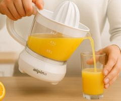 Alpina električni ožemalnik citrusov, 25 W, 700 ml, 2 nastavka, bel