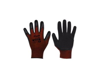 Bradas Zaščitne rokavice 11", lateks FLASH GRIP RED BR-RWFGRD11