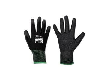 Bradas Zaščitne rokavice, poliuretanske, 10" PURE BLACK PRO BR-RWPBCP10