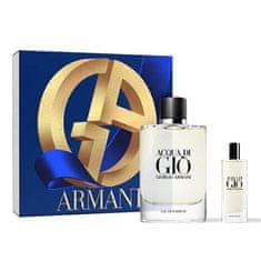 Giorgio Armani Acqua Di Gio Pour Homme - EDP 125 ml (za ponovno polnjenje) + EDP 15 ml