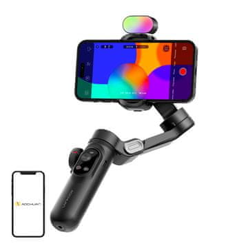 Aochuan AOCHUAN X Pro Gimbal z RGB osvetlitvijo (črn)