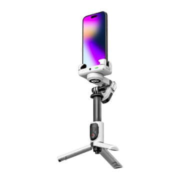 Aochuan AOCHUAN M1 Pro Gimbal z RGB osvetlitvijo (bela)