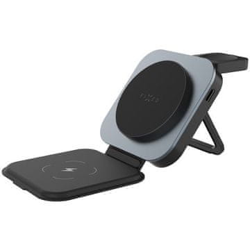 FIXED Polnilno stojalo 3-in-1 charging stand FIXMFLE-AL-GR