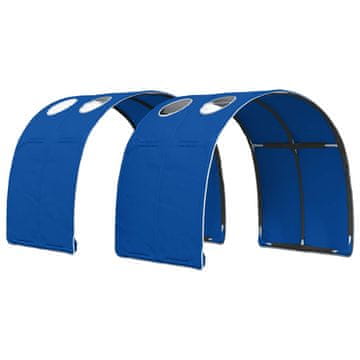 Vidaxl Posteljni Tuner 2 szt. Modra 211 x 67.5 x 2 cm Poliester