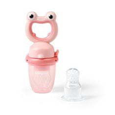 BabyOno Silikonski dudo za hranjenje Žaba roza 6m+
