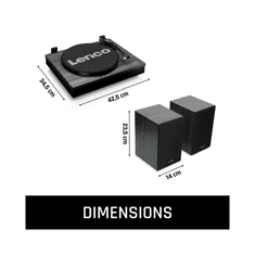 LENCO Gramofon LS-300BK