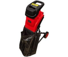 Blow Chipper drobilnik vej, 2600W, 45L vreča, črno-rdeč