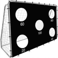 Kruzzel Kovinski nogometni gol in podloga za natančnost 240x170cm
