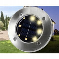 Malatec Set 12x inox zunanja solarna talna svetilka 6000K