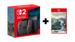 Nintendo Switch 2 konzola z igro Hogwarts Legacy, svetlo modra/rdeča