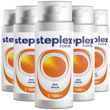 steplex Steplex Forte Krema – 100ml visoko dozirana – S hialuronom in izvlečkom jantarja – Originalna švicarska receptura – Paket 5 kosov