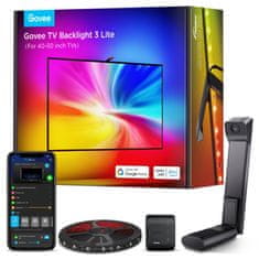 Govee Envisual TV Backlight 3 Lite, 101,60–127,00 cm (40–50), črni