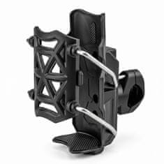 SOLFIT® Vrtljiv nosilec za steklenico za kolo 360°, univerzalni držalo za krmilo, samodejni zaklep, brez orodja | HOLDITO