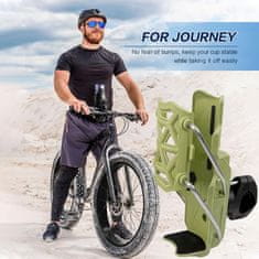 SOLFIT® Vrtljiv nosilec za steklenico za kolo 360°, univerzalni držalo za krmilo, samodejni zaklep, brez orodja | HOLDITO