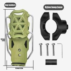 SOLFIT® Vrtljiv nosilec za steklenico za kolo 360°, univerzalni držalo za krmilo, samodejni zaklep, brez orodja | HOLDITO