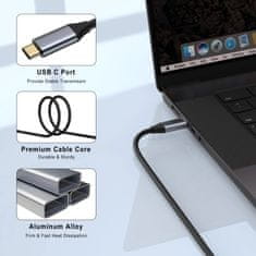 VYZIO® USB-C na HDMI kabel 4K 60Hz, 2m, Ultra HD video prenos za prenosnik, telefon in TV, plug & play | USBCX