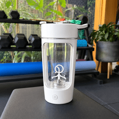 HOME & MARKER® Električni shaker za proteine 650 ml, 7000 obr/min, USB-C polnjenje, IPX7 vodoodporen, samodejno mešanje brez grudic | PROSHAKER
