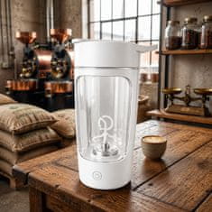 HOME & MARKER® Električni shaker za proteine 650 ml, 7000 obr/min, USB-C polnjenje, IPX7 vodoodporen, samodejno mešanje brez grudic | PROSHAKER