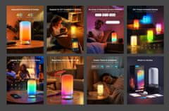 Govee Table Lamp 2 namizna svetilka, 350 lumnov, RGBIC, Smart control