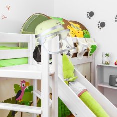 Northix Otroška gasilska čelada s prilagodljivim vizirjem in šalom, 2 kom