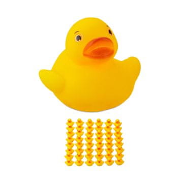 Northix Badanka 3,5 cm, Set 48 kosov, piskajoče kopalne race za zabavo v vodi