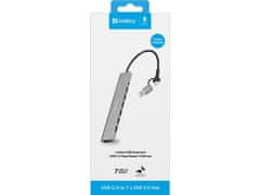 Sandberg USB-C/A na 7 x USB 3.0 razdelilnik