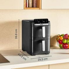 Tefal EY7528E0 Easy Fry Crispy Stack cvrtnik na vroči zrak, 4+6 L, 2700 W