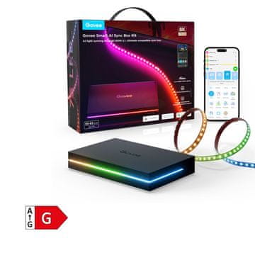 Govee Smart AI Sync Box Kit 2, 139,70–165,10 cm (55–65), črni