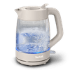 Tefal KO2G0BE0 Morning Glass električni grelnik vode, 1,7 L, bel