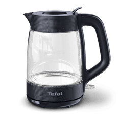 Tefal KO2G08E0 Morning Glass električni grelnik vode, 1,7 L, črn