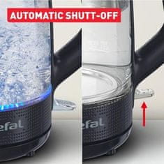 Tefal KO2G08E0 Morning Glass električni grelnik vode, 1,7 L, črn