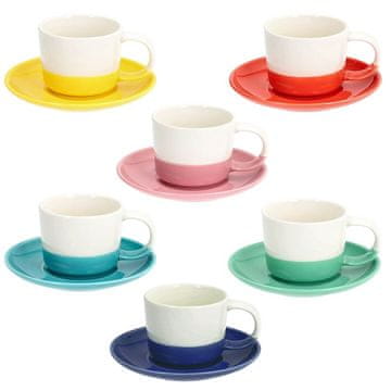 Tognana Set skodelica za čaj Rainbow 210ml / 6 kos / porcelan