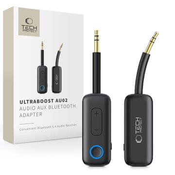 Tech-protect AU02 AUX bluetooth avdio adapter, črn